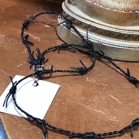 ID Beads Other - custom Genuine Barbed Wire Leather ID Key/Holder